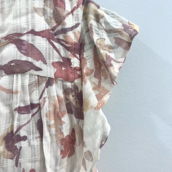 The Linen Duck earthy floral top size small - Picture 5 of 7